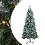 Vidaxl kunstkerstboom met 150 led groen 120 cm pvc en plastic en staal