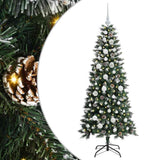 Vidaxl kunstkerstboom met 150 led groen 150 cm pvc en plastic en staal
