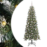 Vidaxl kunstkerstboom met 300 led groen 180 cm pvc en plastic en staal