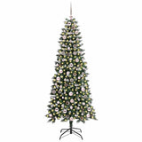Vidaxl kunstkerstboom met 300 led groen 180 cm pvc en plastic en staal