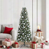 Vidaxl kunstkerstboom met 300 led groen 180 cm pvc en plastic en staal