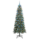 Vidaxl kunstkerstboom met 300 led groen 210 cm pvc en plastic en staal