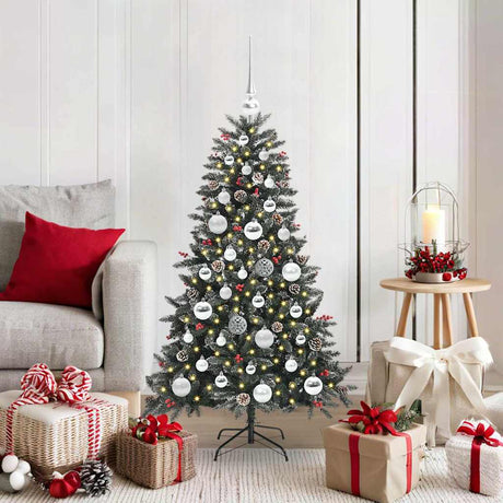 Vidaxl kunstkerstboom met 150 led groen 120 cm pvc en plastic en staal