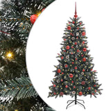 Vidaxl kunstkerstboom met 150 led groen 150 cm pvc en plastic en staal