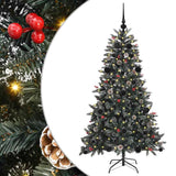 Vidaxl kunstkerstboom met 150 led groen 150 cm pvc en plastic en staal