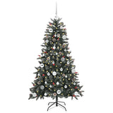 Vidaxl kunstkerstboom met 150 led groen 150 cm pvc en plastic en staal