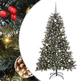 Vidaxl kunstkerstboom met 300 led groen 180 cm pvc en plastic en staal