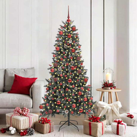 Vidaxl kunstkerstboom groen 180 cm pvc en plastic en staal