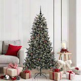 Vidaxl kunstkerstboom met 300 led groen 180 cm pvc en plastic en staal