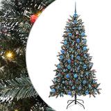 Vidaxl kunstkerstboom met 300 led groen 180 cm pvc en plastic en staal