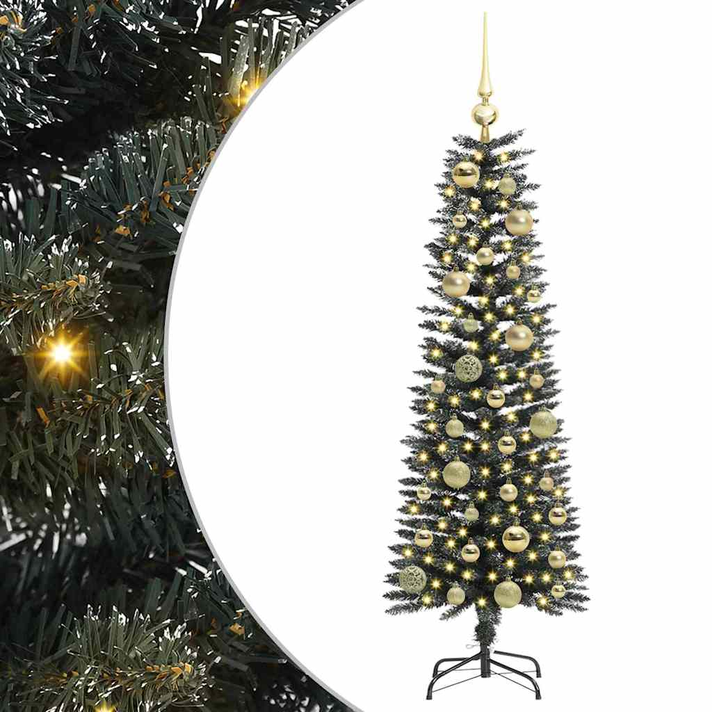 Vidaxl kunstkerstboom met 150 led groen 120 cm pvc en plastic en staal