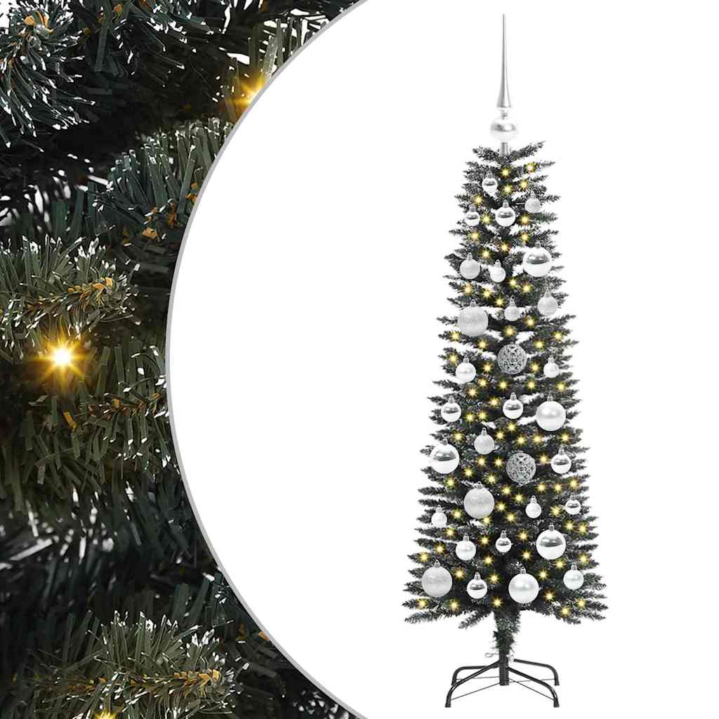 Vidaxl kunstkerstboom met 150 led groen 120 cm pvc en plastic en staal