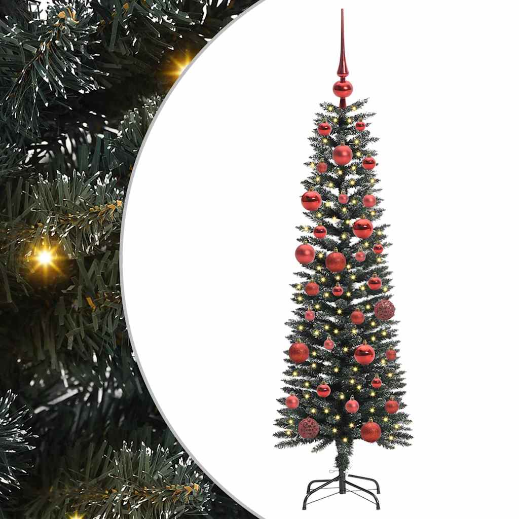 Vidaxl kunstkerstboom met 150 led groen 150 cm pvc en plastic en staal