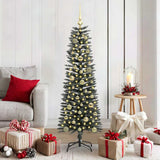 Vidaxl kunstkerstboom met 150 led groen 150 cm pvc en plastic en staal