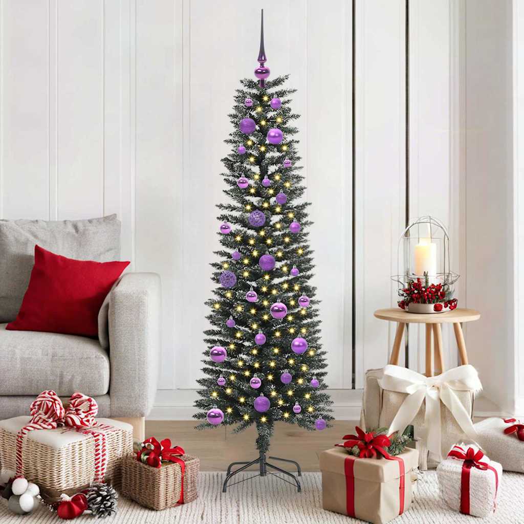Vidaxl kunstkerstboom met 150 led groen 150 cm pvc en plastic en staal