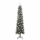 Vidaxl kunstkerstboom met 300 led groen 180 cm pvc en plastic en staal