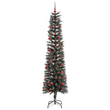 Vidaxl kunstkerstboom met 300 led groen 210 cm pvc en plastic en staal