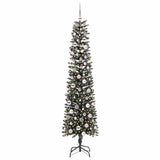 Vidaxl kunstkerstboom met 300 led groen 210 cm pvc en plastic en staal