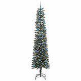 Vidaxl kunstkerstboom met 300 led groen 240 cm pvc en plastic en staal