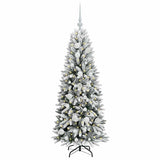 Vidaxl kunstkerstboom wit 120 cm pvc en plastic en staal en pe
