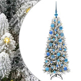 Vidaxl kunstkerstboom wit 120 cm pvc en plastic en staal en pe