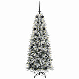 Vidaxl kunstkerstboom wit 150 cm pvc en plastic en staal en pe