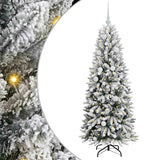 Vidaxl kunstkerstboom wit 150 cm pvc en plastic en staal en pe