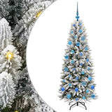 Vidaxl kunstkerstboom wit 150 cm pvc en plastic en staal en pe