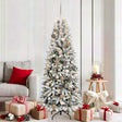 Vidaxl kunstkerstboom wit 180 cm pvc en plastic en staal en pe