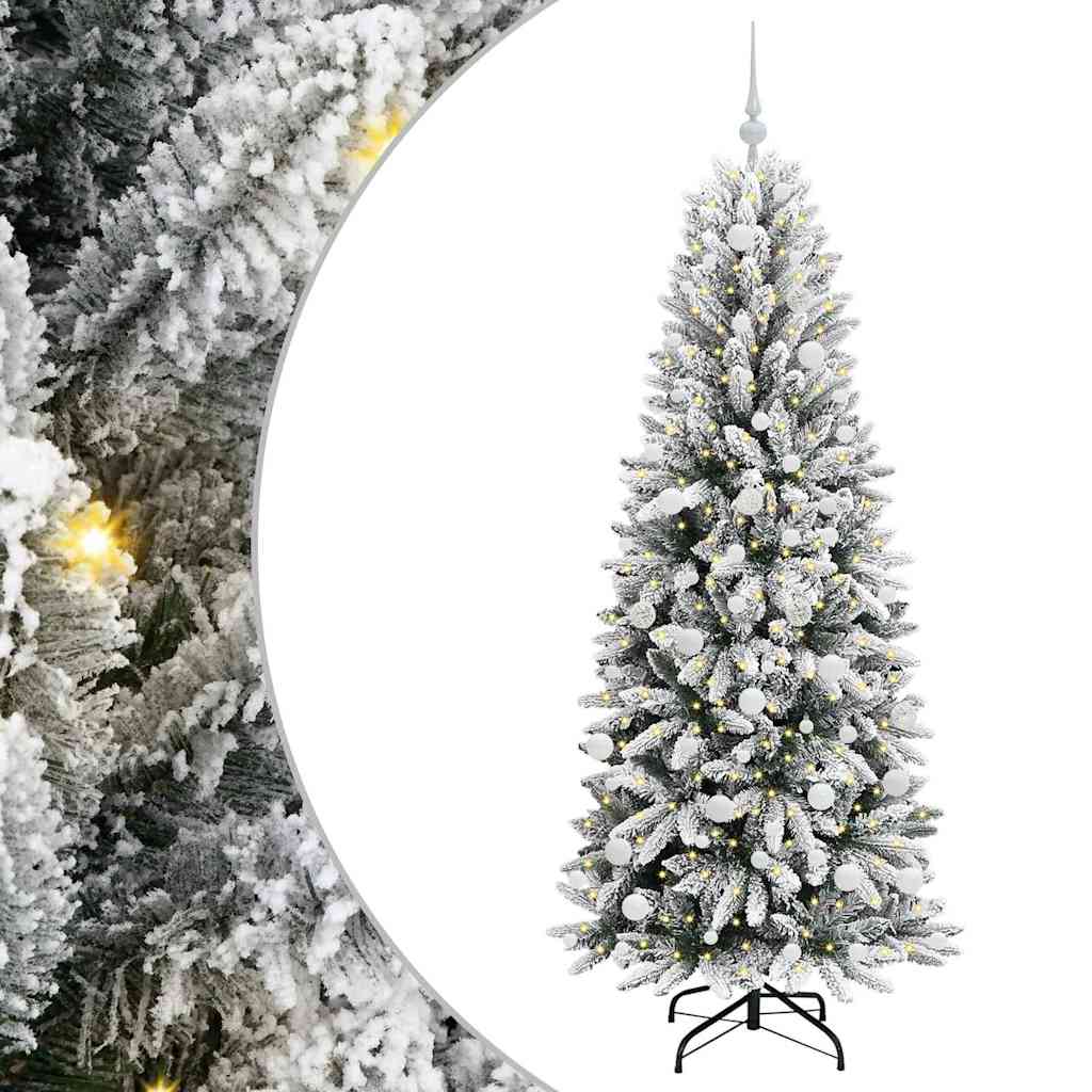 Vidaxl kunstkerstboom wit 180 cm pvc en plastic en staal en pe