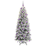 Vidaxl kunstkerstboom wit 180 cm pvc en plastic en staal en pe