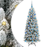 Vidaxl kunstkerstboom wit 180 cm pvc en plastic en staal en pe