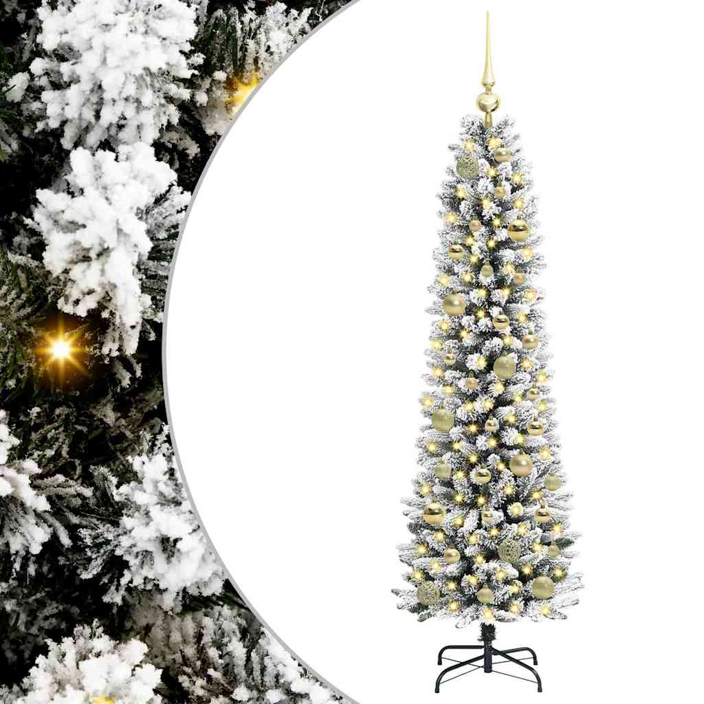Vidaxl kunstkerstboom met 150 led wit 150 cm pvc en metaal en plastic
