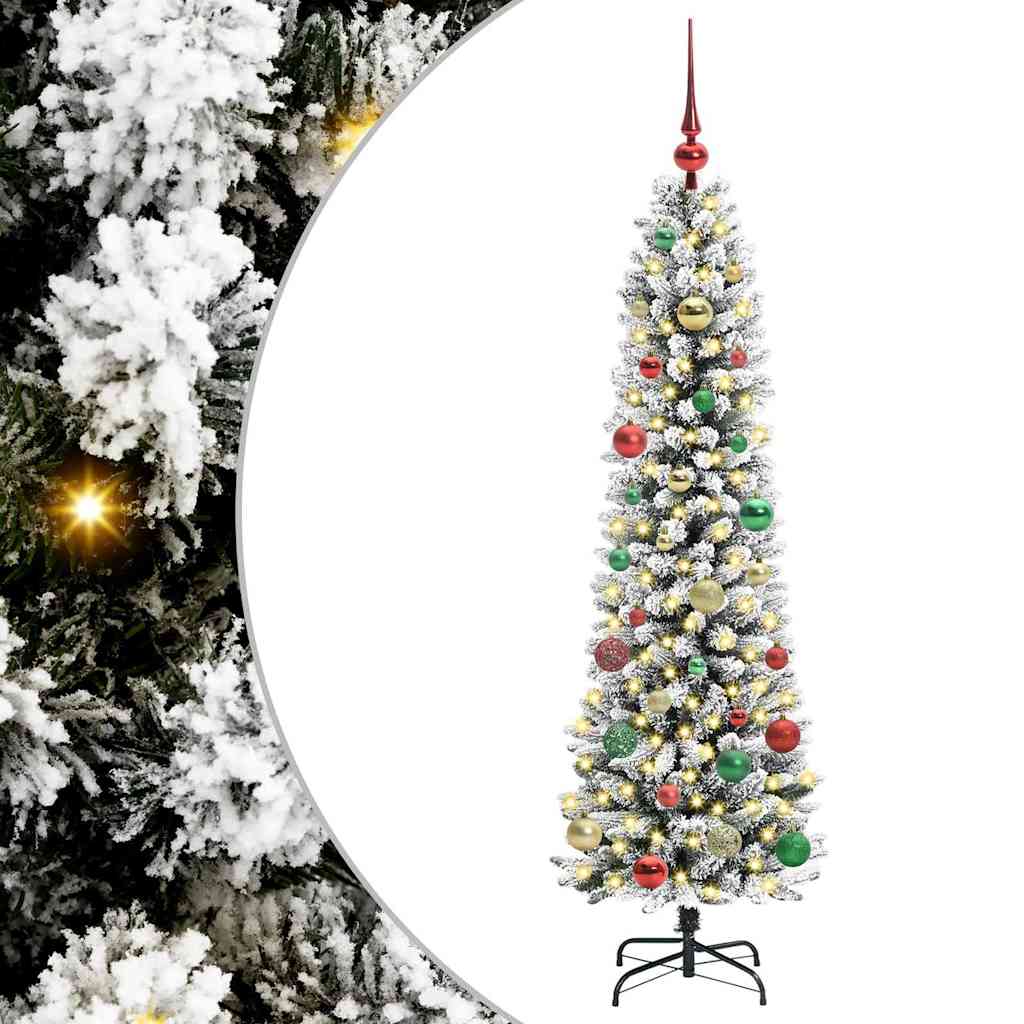 Vidaxl kunstkerstboom met 150 led wit 150 cm pvc en metaal en plastic