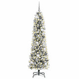 Vidaxl kunstkerstboom wit 180 cm pvc en metaal en plastic