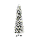 Vidaxl kunstkerstboom met 300 led wit 180 cm pvc en metaal en plastic