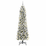 Vidaxl kunstkerstboom met 300 led wit 240 cm pvc en metaal en plastic