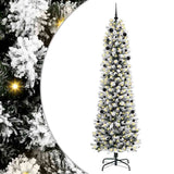 Vidaxl kunstkerstboom met 300 led wit 240 cm pvc en metaal en plastic