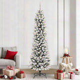 Vidaxl kunstkerstboom met 300 led wit 240 cm pvc en metaal en plastic