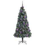 Vidaxl kunstmatig voorverlicht kerstboom met ballenset groen 150 cm