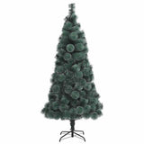 Vidaxl kunst kerstboom met verlichting met 300 led groen 180 cm pet