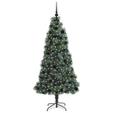 Vidaxl kunst kerstboom met verlichting en bal set groen 180 cm pet