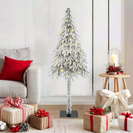 Vidaxl kerstboom met 150 led met standaard wit 120 cm pe en staal