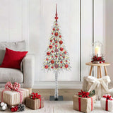 Vidaxl kerstboom met 150 led met standaard wit 120 cm pe en staal