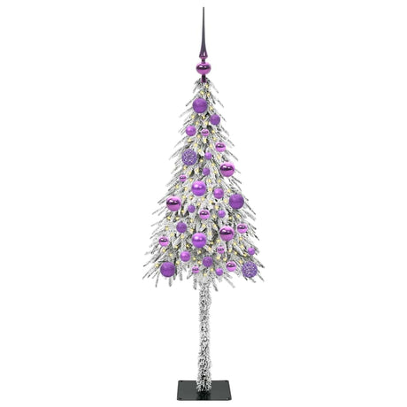 Vidaxl kerstboom met 150 led met standaard wit 120 cm pe en staal