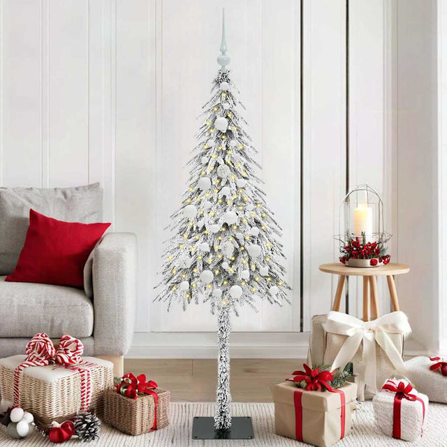 Vidaxl kerstboom met 150 led met standaard wit 150 cm pe en staal