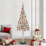 Vidaxl kerstboom met 300 led met standaard wit 180 cm pe en staal