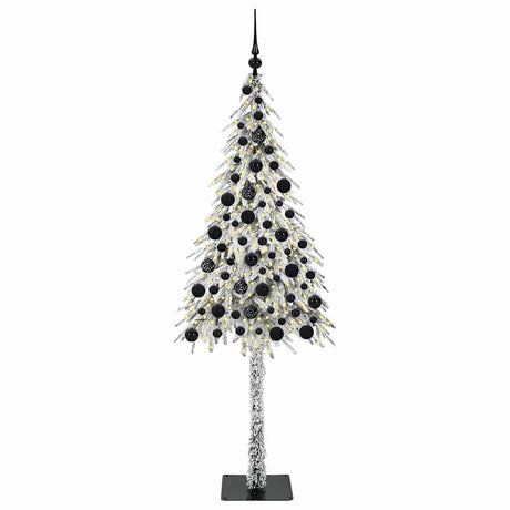 Vidaxl kerstboom met 300 led met standaard wit 180 cm pe en staal
