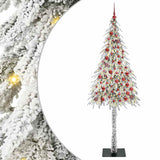 Vidaxl kerstboom met 300 led met standaard wit 210 cm pe en staal
