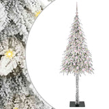 Vidaxl kerstboom met 300 led met standaard wit 210 cm pe en staal